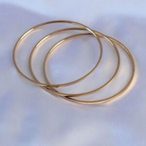 316L Çelik Gold Renk Ajda Model Kadın 65 mm Bilezik BB5361