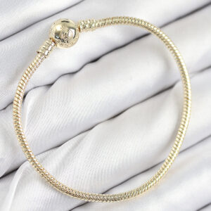 Pirinç Charm Topcuk Model Gold Renk Kadın Bileklik BB7807