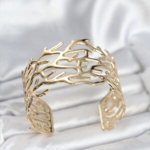 Pirinç Gold Renk Vintage Model Kadın Bileklik BB8064