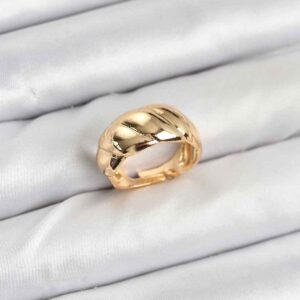 Gold Renk Bombeli Sarmal Yüzük BYK3908