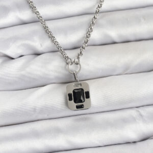 316L Çelik Zincir Gümüş Renk Vintage Model Kadın Kolye BKO10686