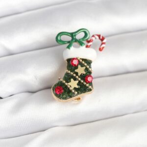 Yılbaşı Çorabı Temalı Broş BR474