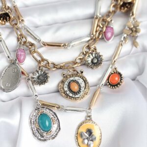 Pirinç Otantik Kolye Seti BKO10722