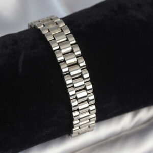 316L Çelik Gümüş Renk 12 mm Kalınlık Erkek Bileklik EB3777