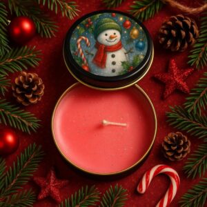 yılbaşı noel temalı mum