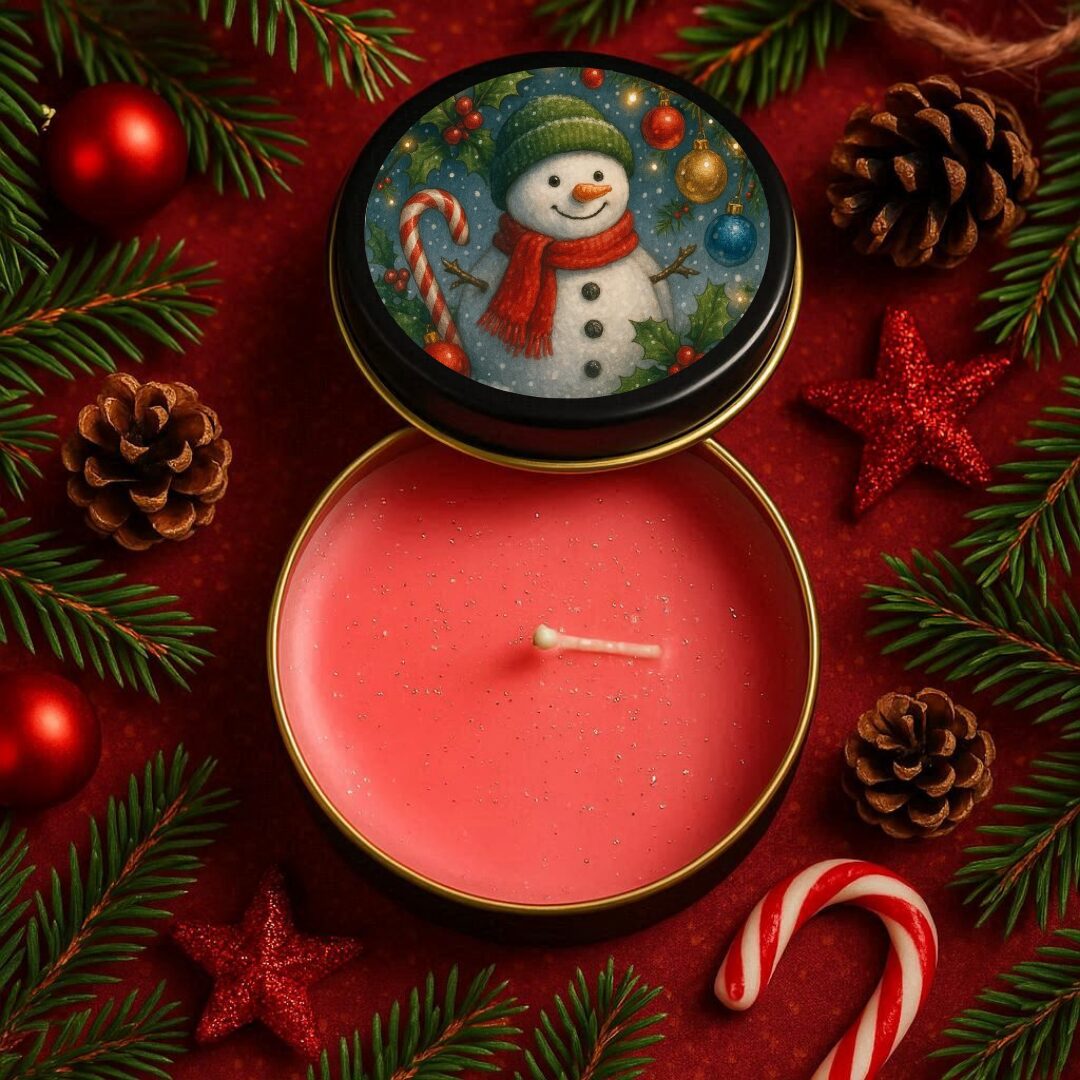 yılbaşı noel temalı mum